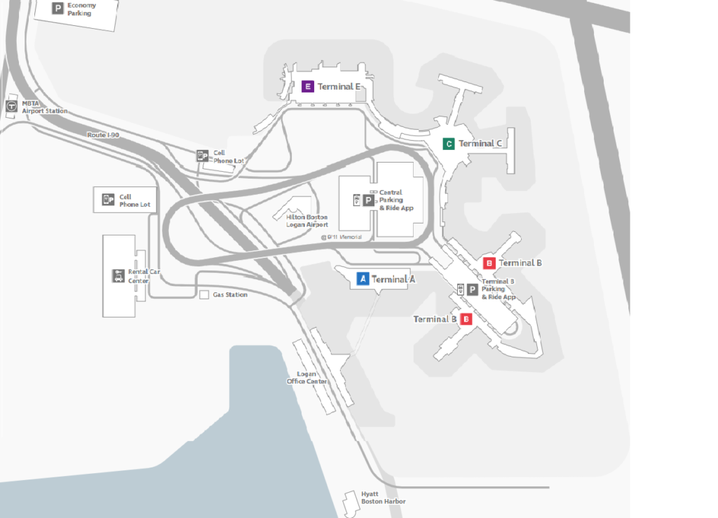 Boston Logan Airport Map